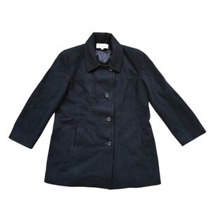 Jones New York Black Wool Peacoat
